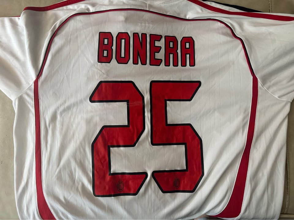 AC Milan 2006-07 UCL Away Game-Worn Bonera Jersey - photo 3