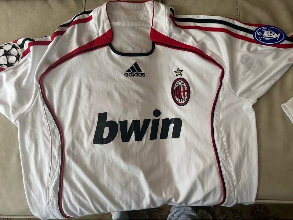 AC Milan 2006-07 UCL Away Game-Worn Bonera Jersey - photo 4