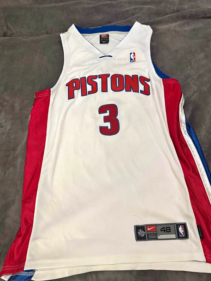 Ben Wallace Pistons Nike Authentic Jersey (Size 48)
