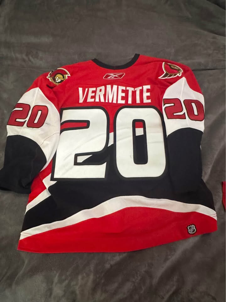 Antoine Vermette Senators Game-Worn Jersey (2006-07) - photo 2