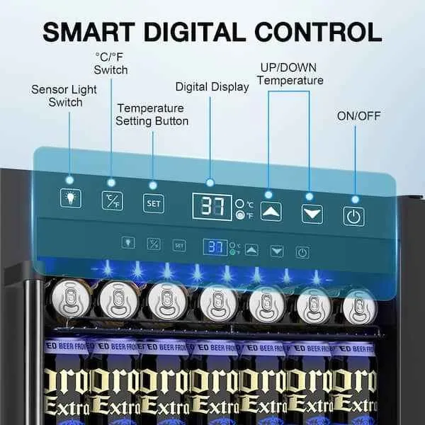 180-Can Beverage Cooler with Lock & Keys image indicator(3)