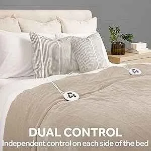 Sunbeam Royal Luxe Mushroom Heated Blanket - King image indicator(2)