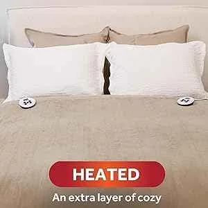 Sunbeam Royal Luxe Mushroom Heated Blanket - King image indicator(3)