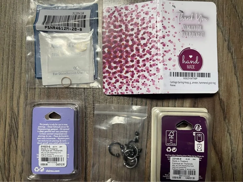 Nose Toe Horsehoe Rings Body Piercings image indicator(5)