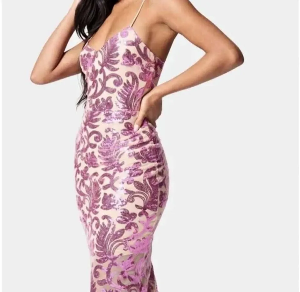 Women mesh midi dress NWT