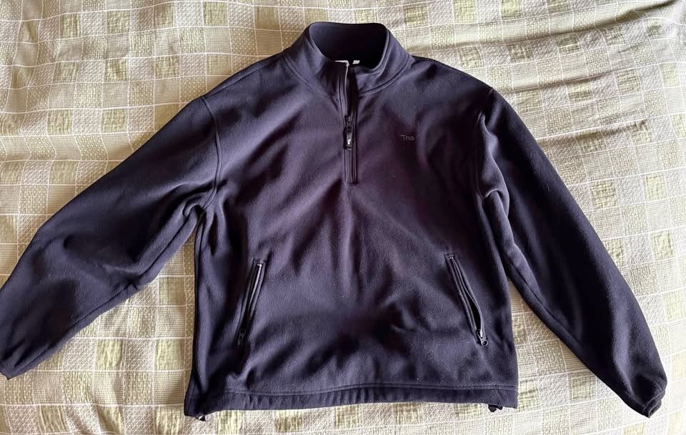TNA quarter zip fleece jacket