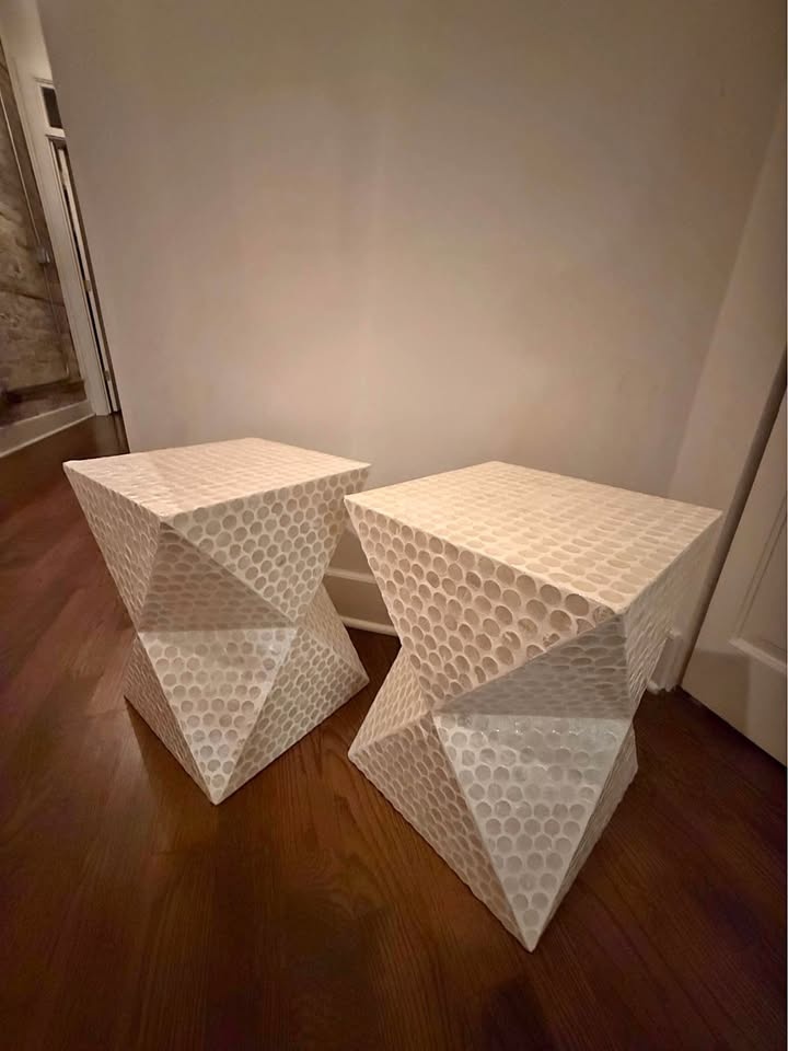 Symmetrical side tables