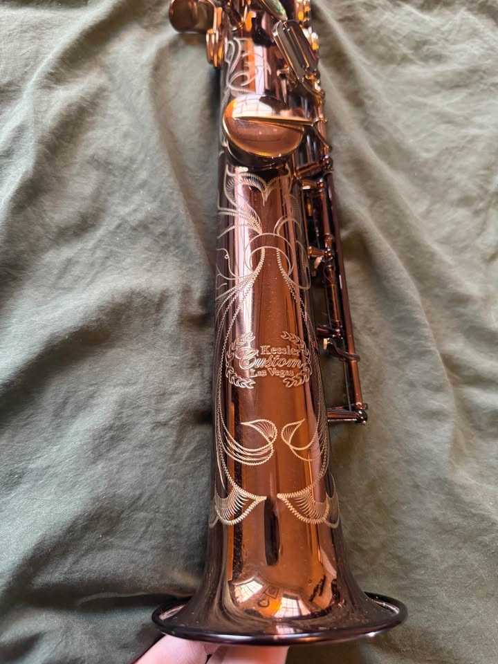 Kessler Soprano Sax Dark Copper Abalone - photo 3