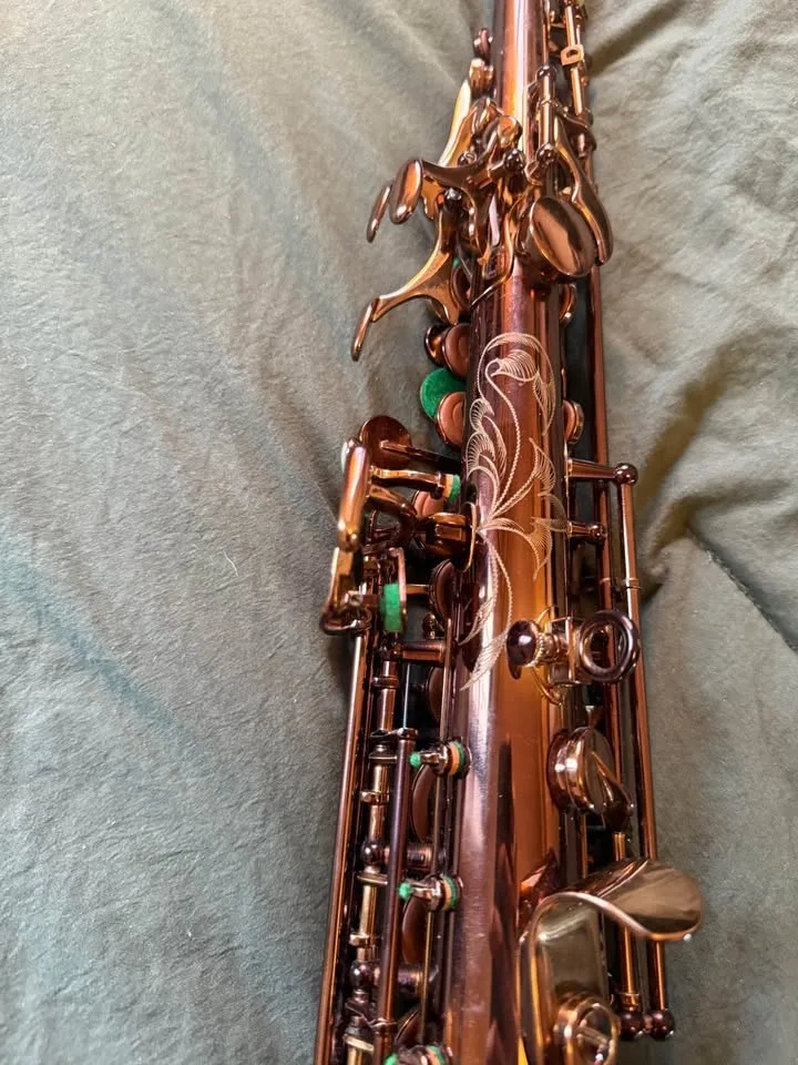 Kessler Soprano Sax Dark Copper Abalone image indicator(4)