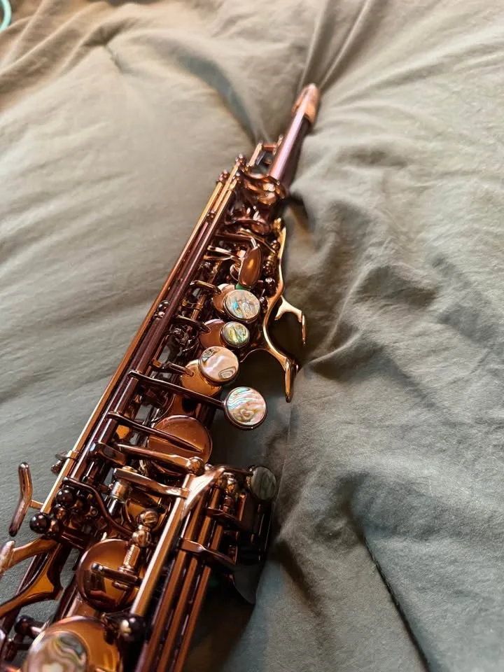 Kessler Soprano Sax Dark Copper Abalone image indicator(6)