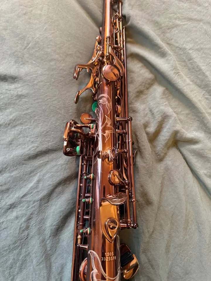 Kessler Soprano Sax Dark Copper Abalone image indicator(8)