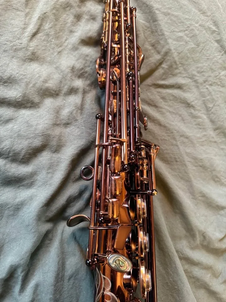 Kessler Soprano Sax Dark Copper Abalone image indicator(9)