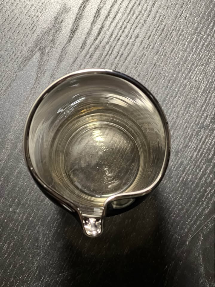 Mid-century modern cocktail pitcher silver fade (ombré) - photo 4