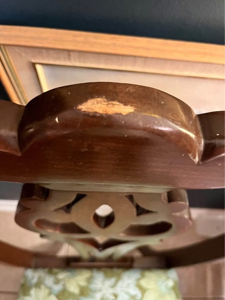 2 Wooden “old timey” Chairs - photo 3