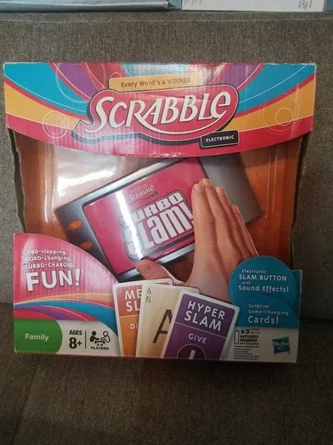 Hasbro Electronic Turbo Slam Scrabble Game Brand NEW