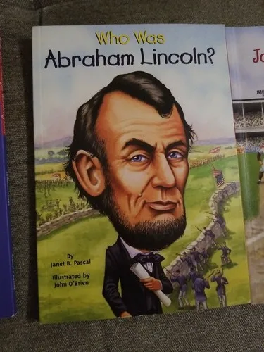 Who Was -Jackie Robinson, Abraham Lincoln, George- Lot of 3 Exce image indicator(4)