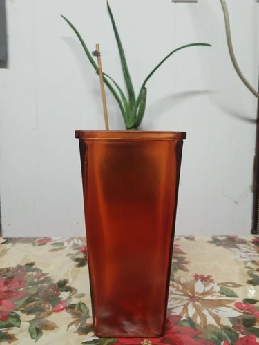 Tall Vase 9 inch Height- 3.25 inch Square Bottom - 4 inch Square - photo 2