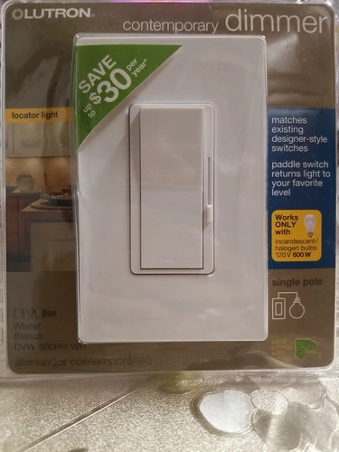 Lutron Diva Duo Dimmers, White