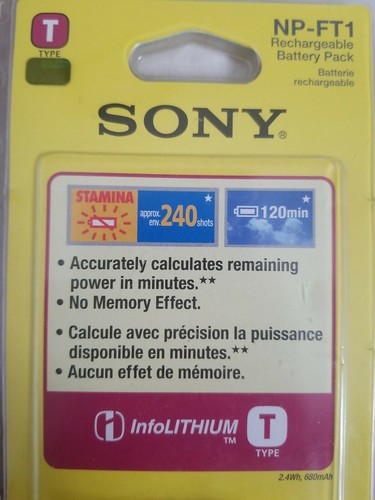 Sony NP-FT1 Battery for DSC-T1 T5 T9 T10 T33 L1 M1 Cameras - photo 2