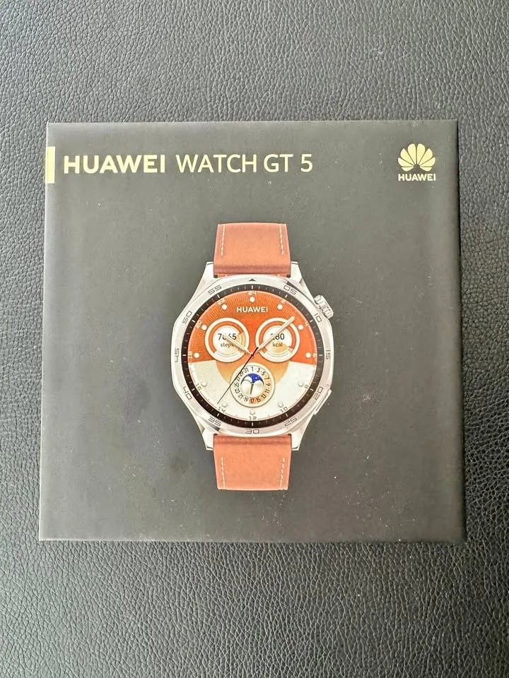 ⌚ Huawei GT 5 – Brown Leather Strap thumbnail