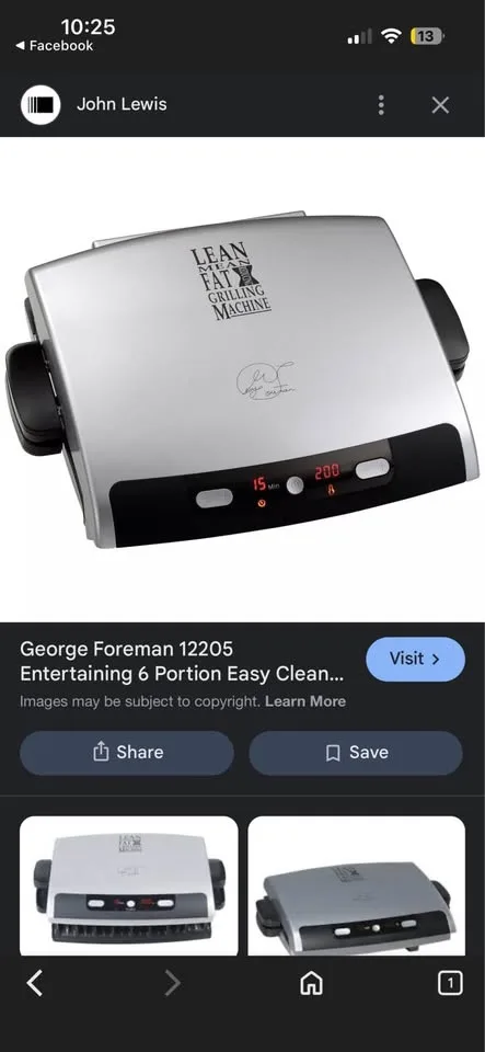 George Foreman Grill - 6-Portion Easy Clean Grill image indicator(2)