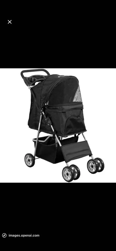 Vivo Foldable four wheel Pet Stroller image indicator(3)