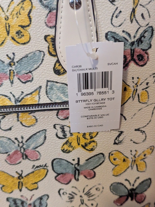 Coach Butterfly Print Tote Bag - photo 4