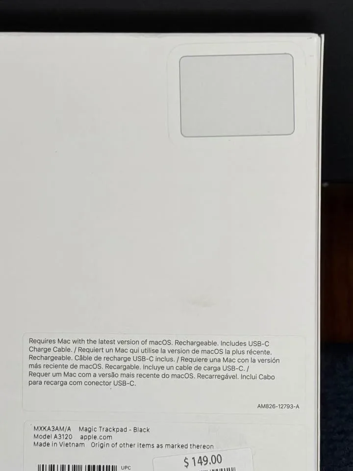 🍏 Apple Magic Trackpad – Brand New, Sealed (Space Gray) ✨ image indicator(3)