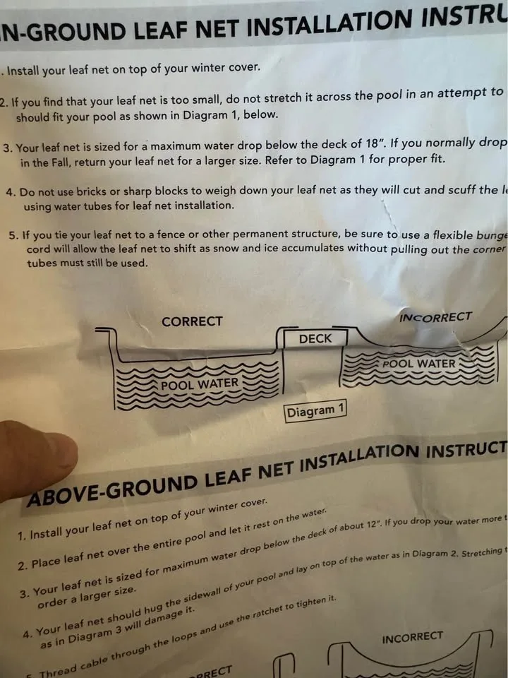 Blue Wave 18-ft Round Leaf Net Above Ground Pool Cover image indicator(5)