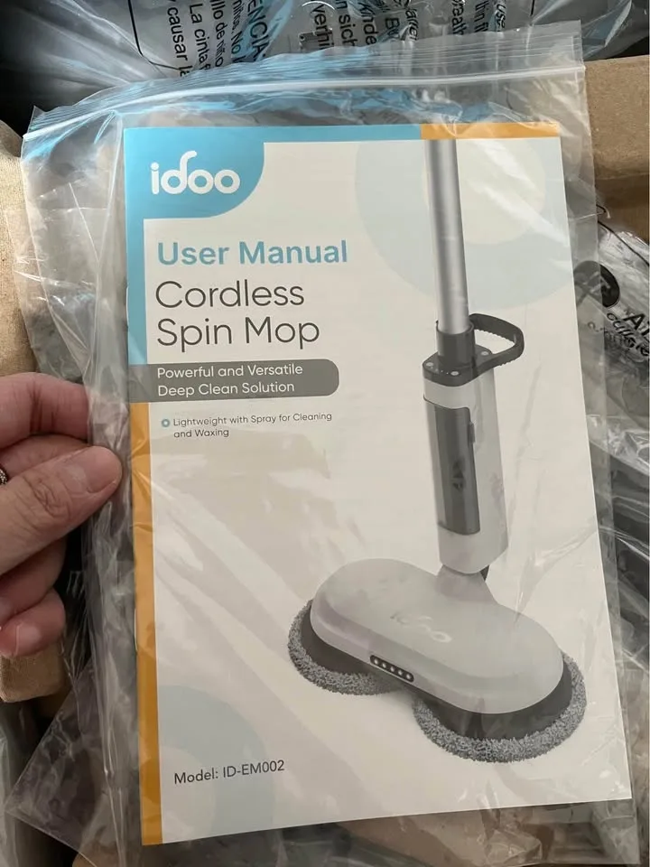 Cordless Electric Mop, Dual-Motor Spin, Sprayer & LED image indicator(3)