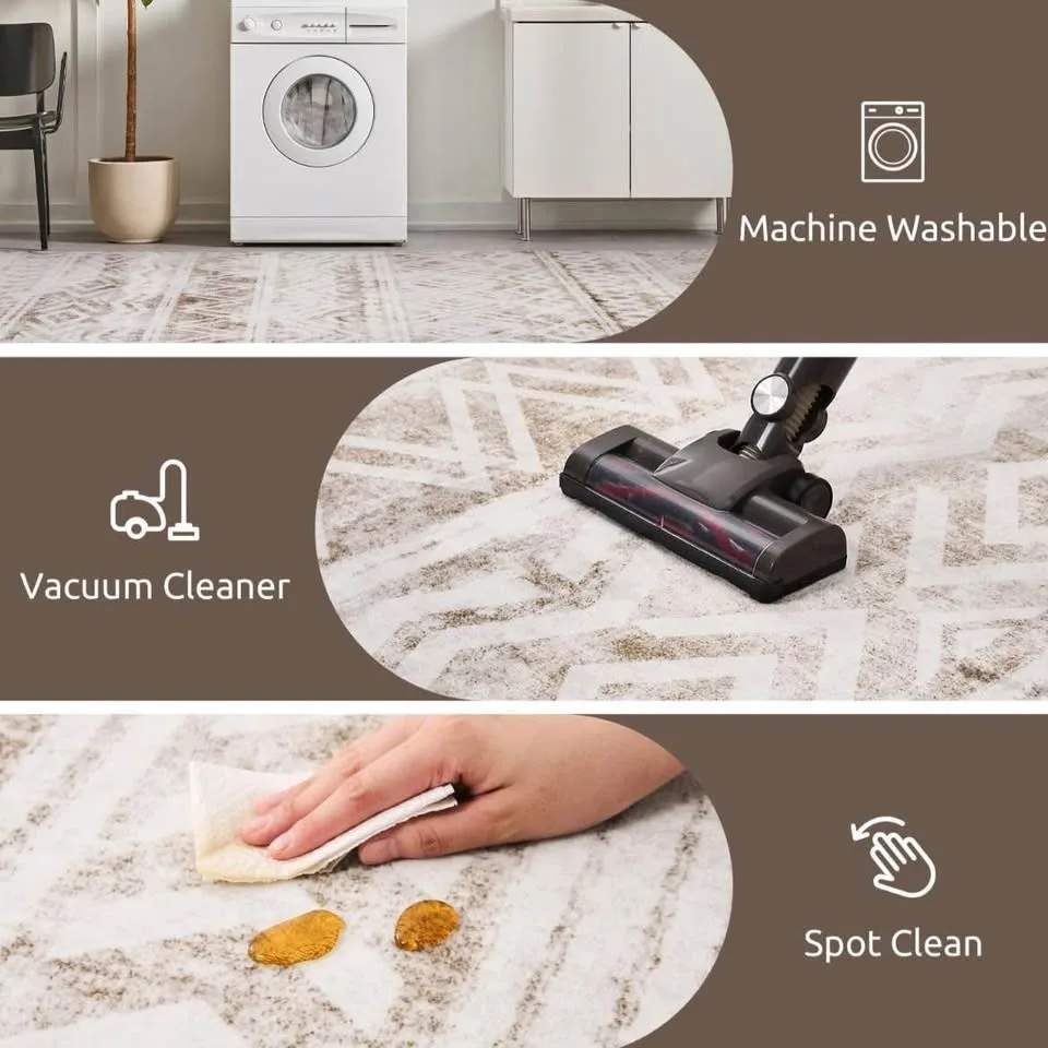 Boho Area Rug 5x7 Carpet Rugs for Living Room Bedroom Moroccan-M image indicator(4)