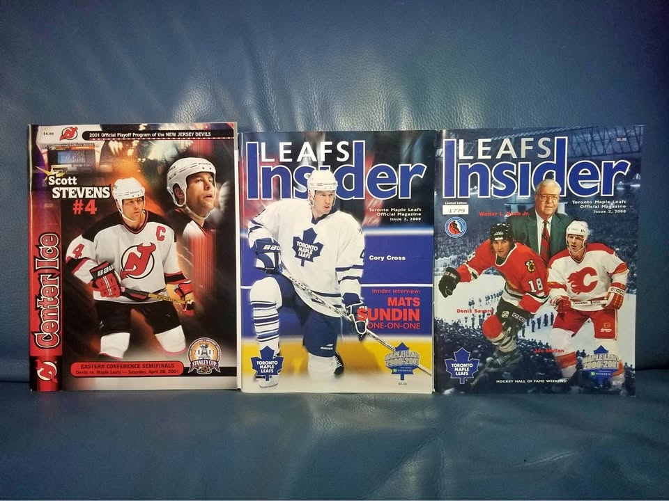 Sports Collector’s Bundle-Maple Leaf's+Devils Programs-all $9