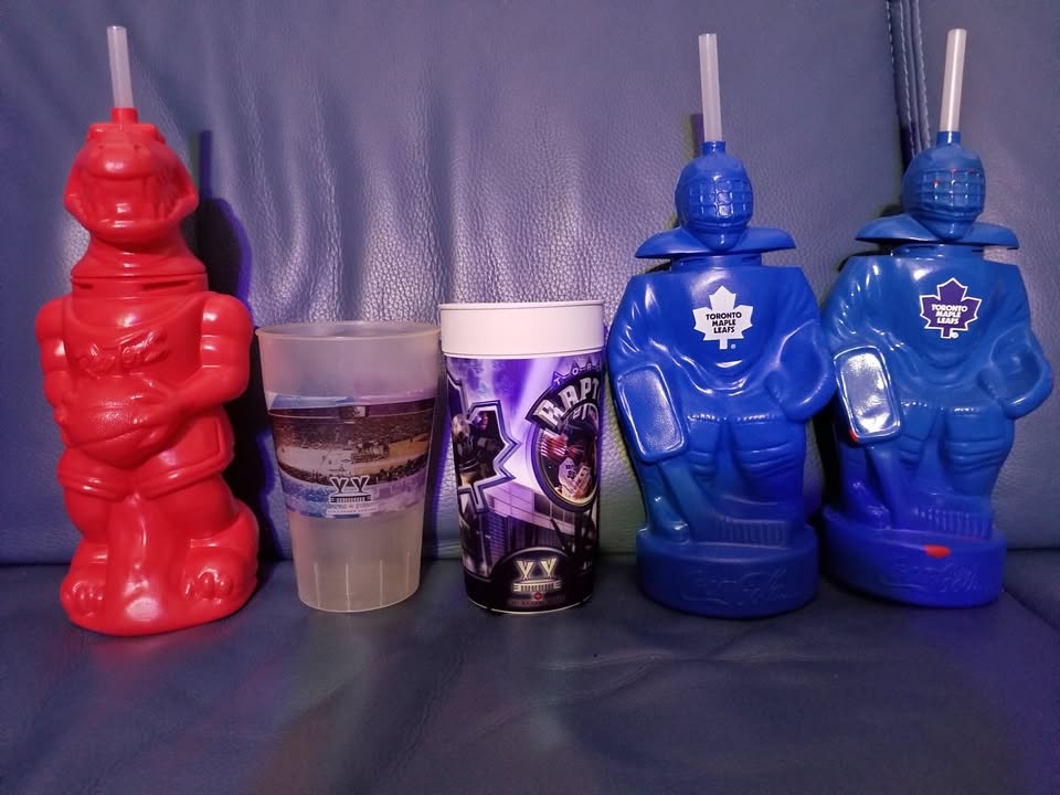 Toronto Raptors & Maple Leafs Cups (Set of 5 – New)