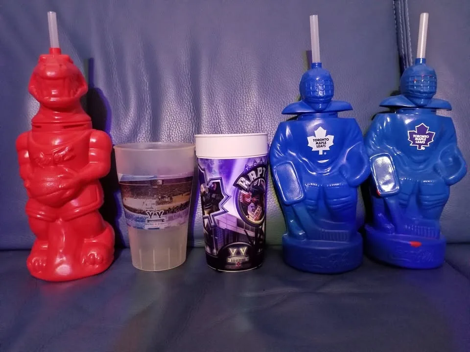Toronto Raptors & Maple Leafs Cups (Set of 5 – New)