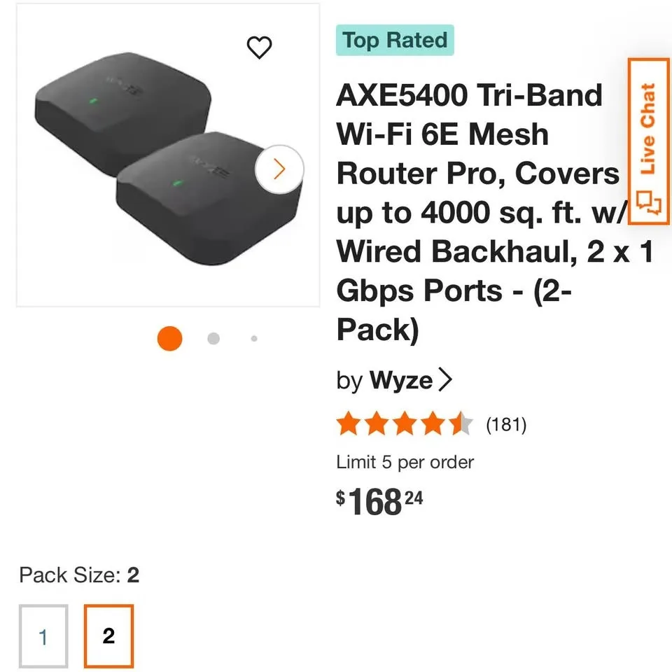 📶 Wyze Mesh Router Pro (2-Pack) – Brand New Open Box ⚡ image indicator(5)