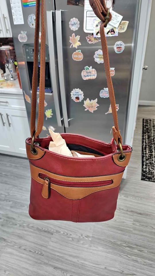 Red CROSS BODY BAG