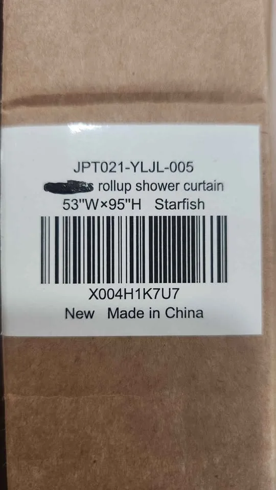 NEW ROLLUP SHOWER CURTAIN  ,STARFISH image indicator(2)