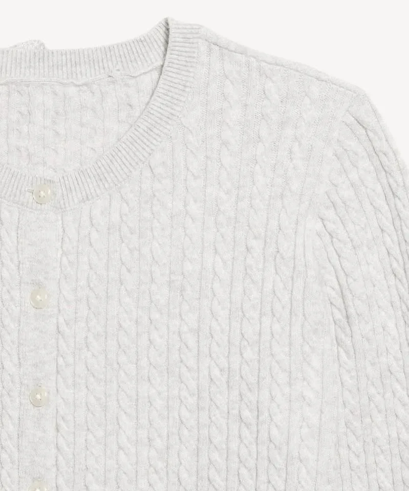 Beautiful Knit cropped cardigan button up image indicator(4)