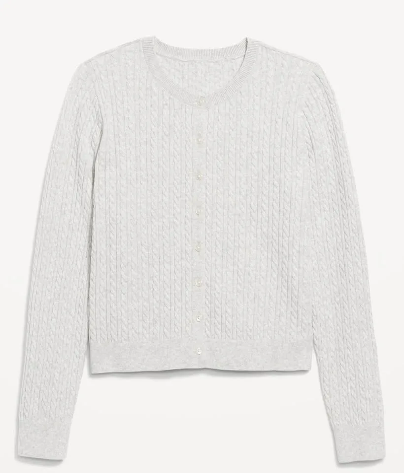 Beautiful Knit cropped cardigan button up image indicator(5)