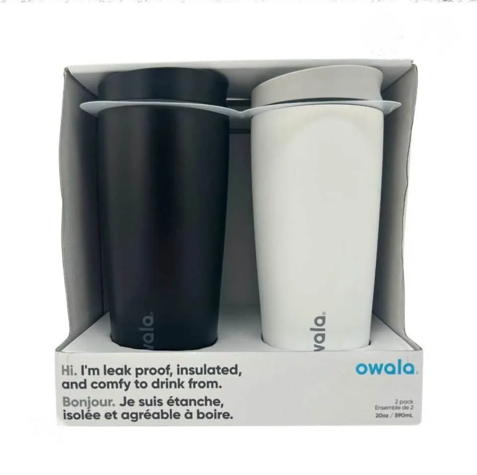 Owala Tumblers - 2 Pack (Black & White) 20oz image indicator(2)