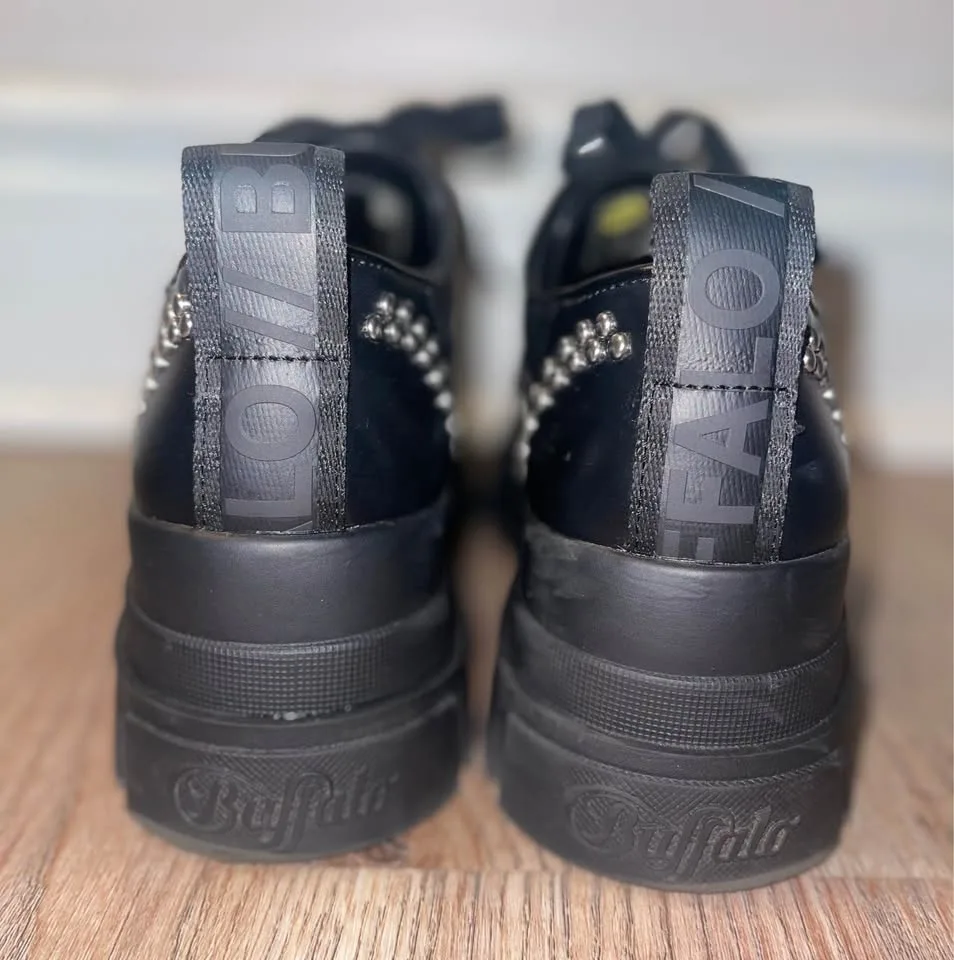 Buffalo London Vegan Studded Platform Loafers size 6.5 image indicator(8)