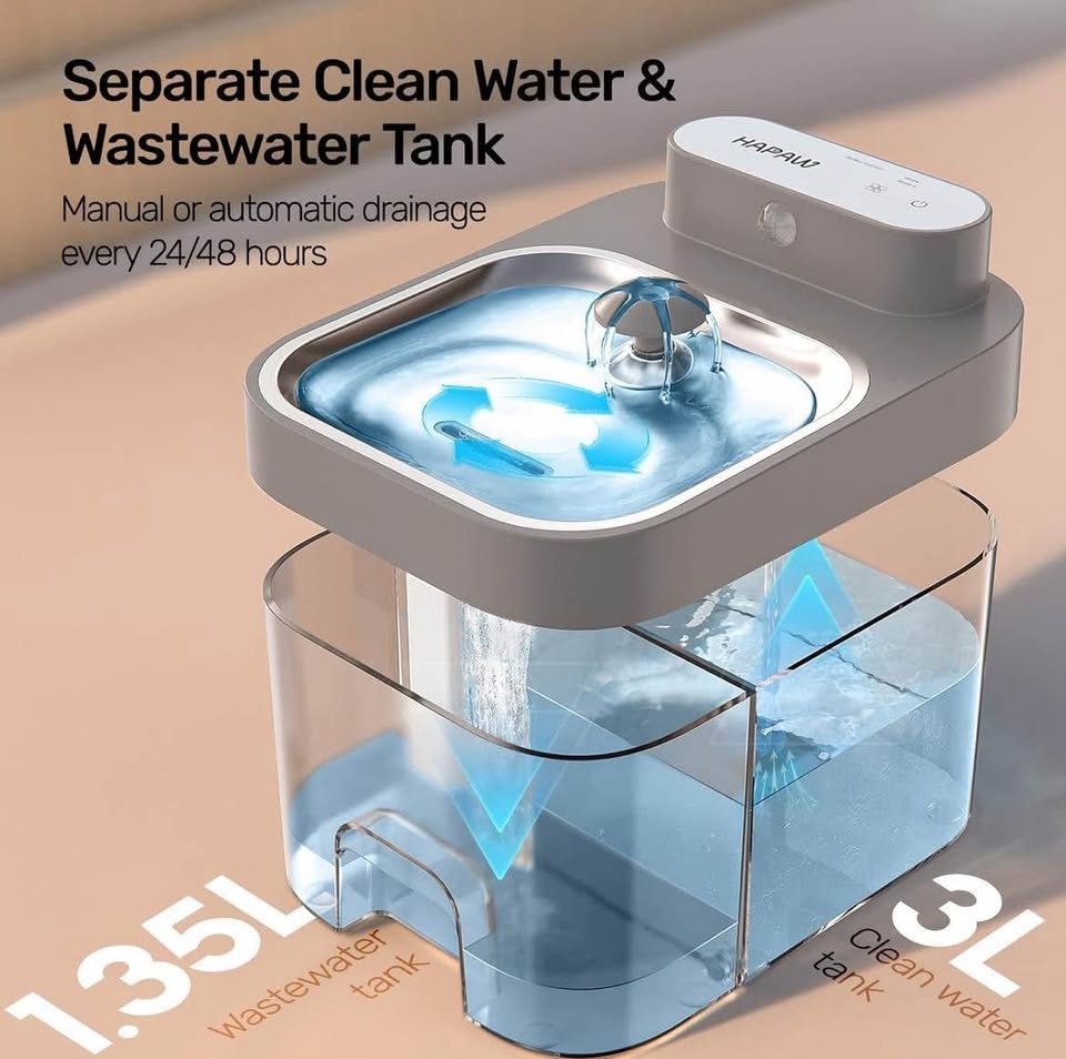 Cat Water Fountain, App Monitoring Wastewater Separation & - photo 2