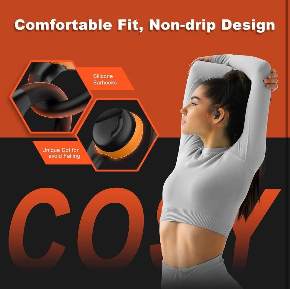 Open Ear Earbuds Wireless Headphones, Bluetooth 5.3 Hi-Fi... - photo 5