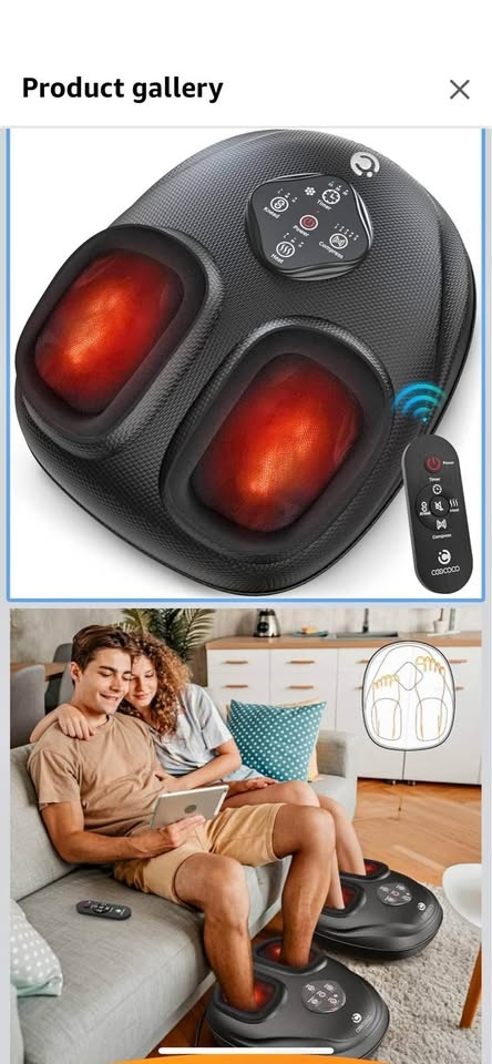 2025 Upgrade Shiatsu Foot Massager with Heat