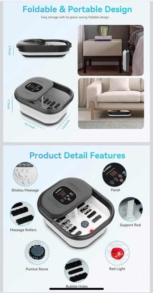 CuPiLo Foot Spa Bath Massager with Heat - photo 4