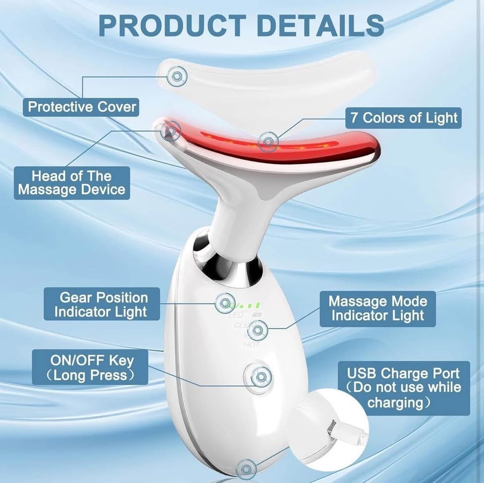 Red Light Therapy Device for Face and Neck Facial Mass - photo 5