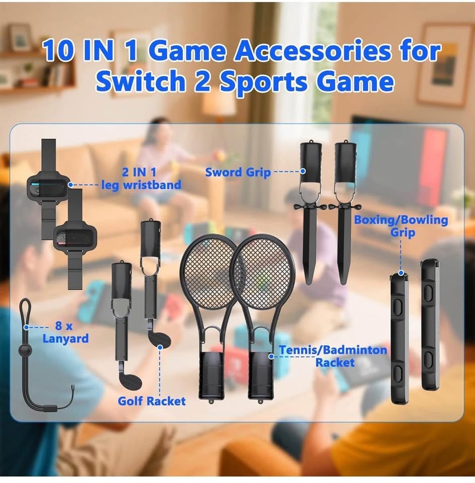 HEYSTOP Switch 2 Accessories 10 IN 1 Fami - photo 2