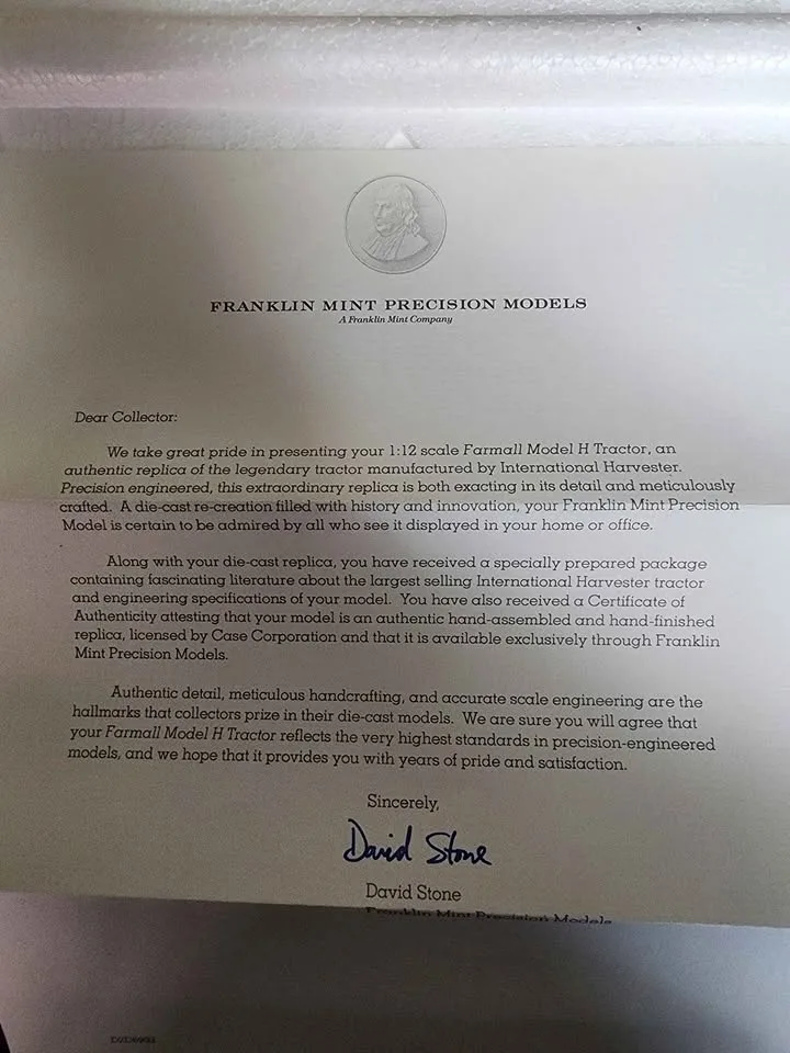 Farmall Model H Tractor (1:12 Scale) - BRAND NEW image indicator(6)