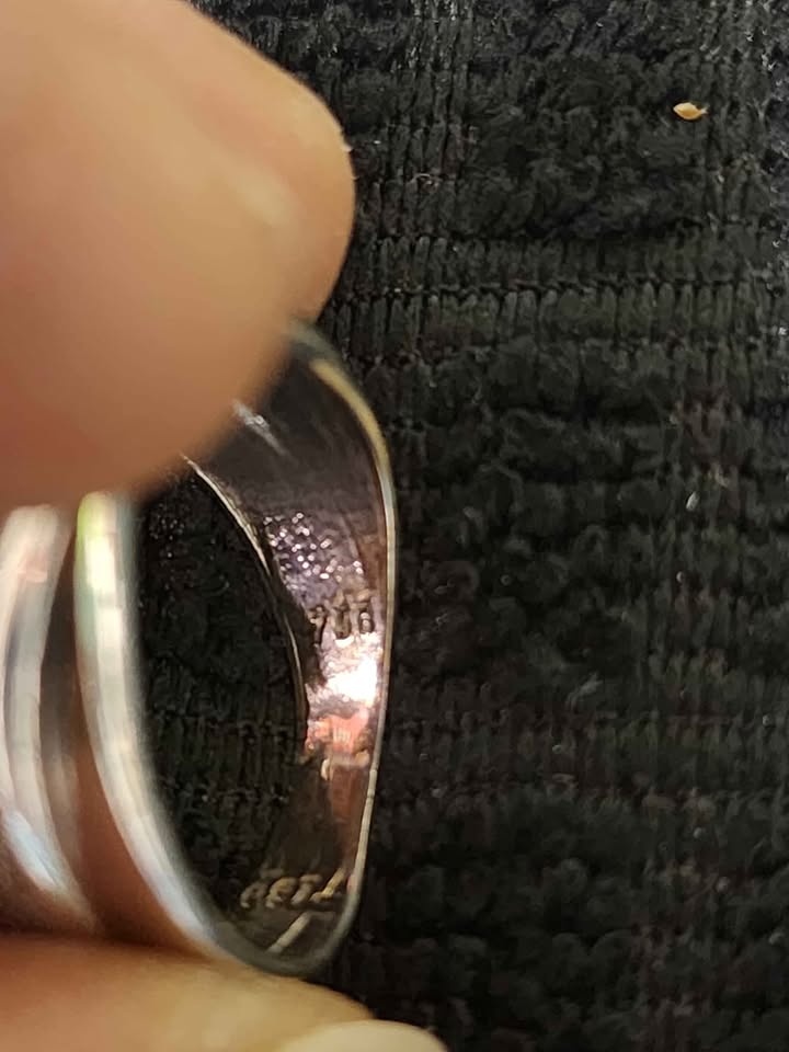 solid 18k white gold ring - photo 3