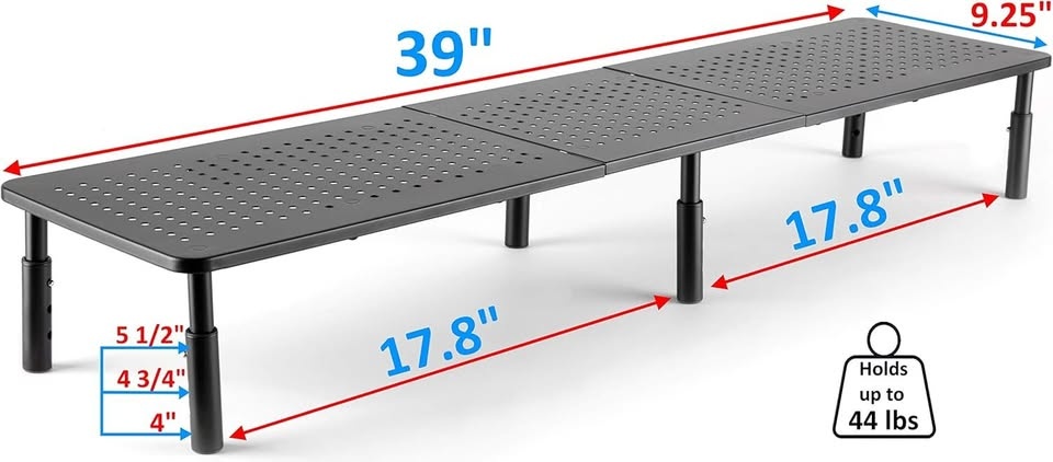 Husky Mounts Large Dual Monitor Stand Riser - photo 2